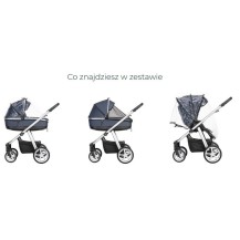 Espiro Next Multicolor wózek 2w1 beige wind 509 żelowe koła
