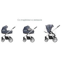 Espiro Next Multicolor wózek 2w1 beige wind 509 żelowe koła
