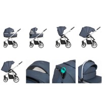 Espiro Next Multicolor wózek 2w1 beige wind 509 żelowe koła