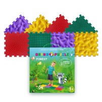 Wader Polesie Mata do masażu (ortopedyczna) modułowa „ORTHO PUZZLE” "Las"