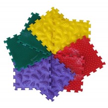 Wader Polesie Mata do masażu (ortopedyczna) modułowa „ORTHO PUZZLE” "Las"