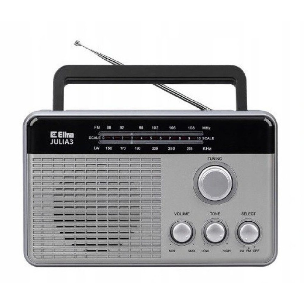 Eltra Julia 3 radio srebrne