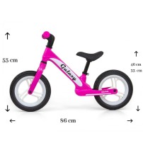Milly Mally Rowerek Biegowy Galaxy Pink magnezowa rama