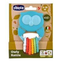 Chicco Eco+ Grzechotka gryzak Sowa