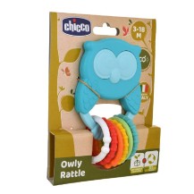 Chicco Eco+ Grzechotka gryzak Sowa