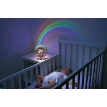 Chicco Rainbow Sky Miś z projektorem Różowy