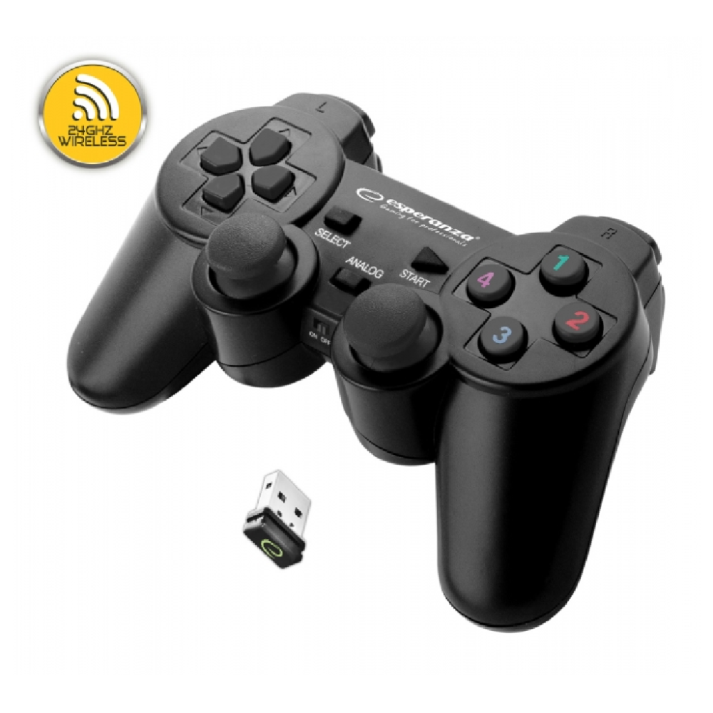 Pad bezprzewodowy Esperanza Gladiator PS3/PC czarny
