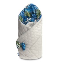SENSILLO Rożek Velvet 75x75 Niebieski papugi