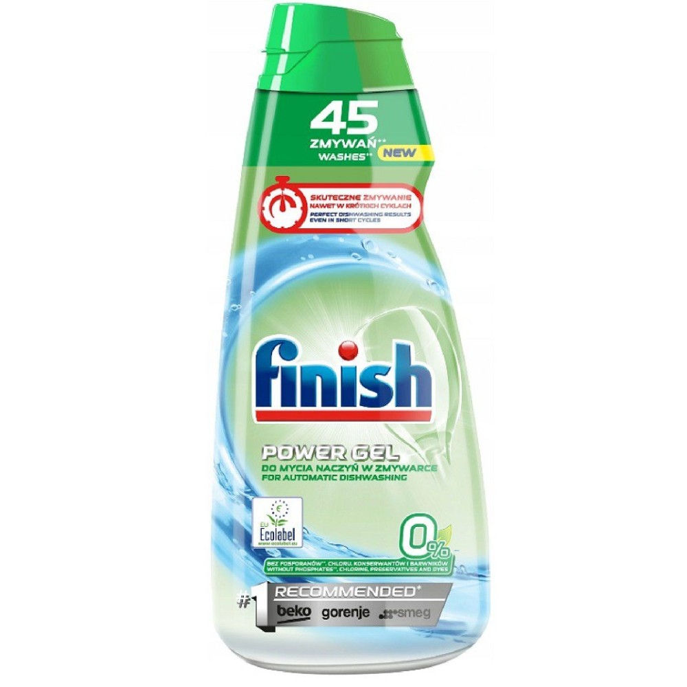 Finish Żel do zmywarki 900 ml 0%