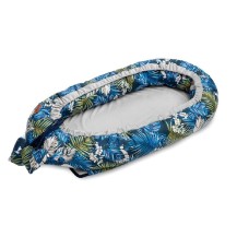 SENSILLO Kokon Velvet 80x45 Papugi niebieski