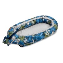 SENSILLO Kokon Velvet 80x45 Papugi niebieski