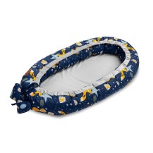 SENSILLO Kokon Velvet 80x45 Granatowy liski