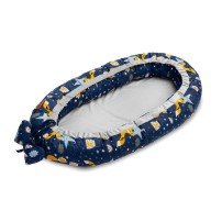 SENSILLO Kokon Velvet 80x45 Granatowy liski