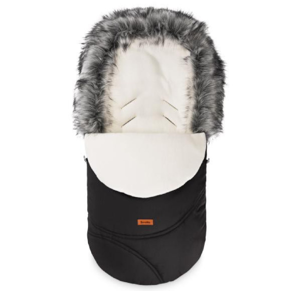 Sensillo Śpiworek do wózka Eskimo polar Black 100x46