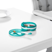 Oxo miseczka dzielona z pokrywą Teal