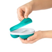Oxo miseczka dzielona z pokrywą Teal