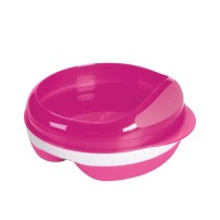 Oxo miseczka dzielona z pokrywą Pink