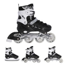 Rolki 4w1 Nils NH18190 M(35-38) czarne