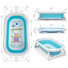 Milly Mally wanienka składana Aqua blue