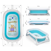 Milly Mally wanienka składana Aqua blue