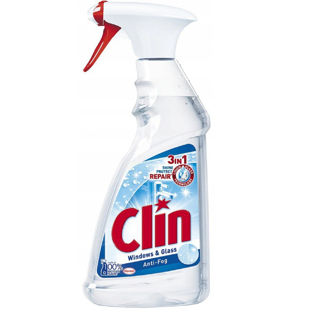 Clin Płyn mycia szyb okien 500ml Antypara