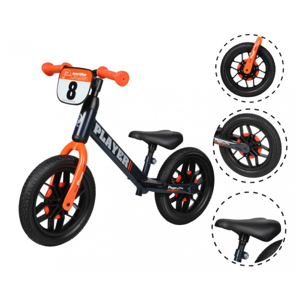 Qplay Rowerek Biegowy Player Orange
