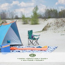 Krzesło turystyczne Nils Camp NC3044 zielone