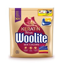 Woolite Mix Colors z keratyną Kapsułki do kolorowych tkanin 33 sztuki
