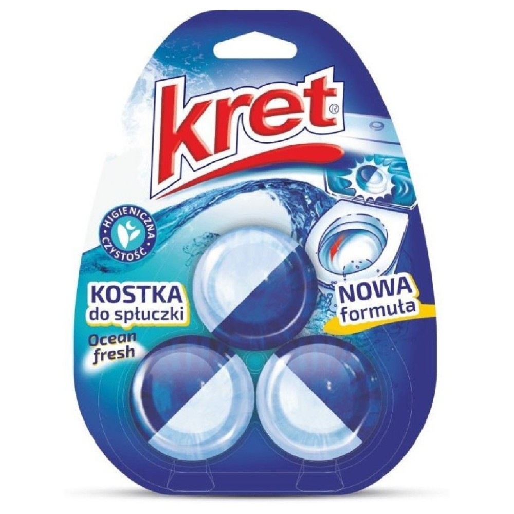 Kret Kostka do spłuczki 3x50 g Ocean