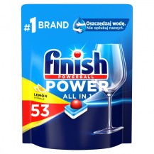 Finish Power All in 1 Tabletki do zmywarki 53 szt lemon