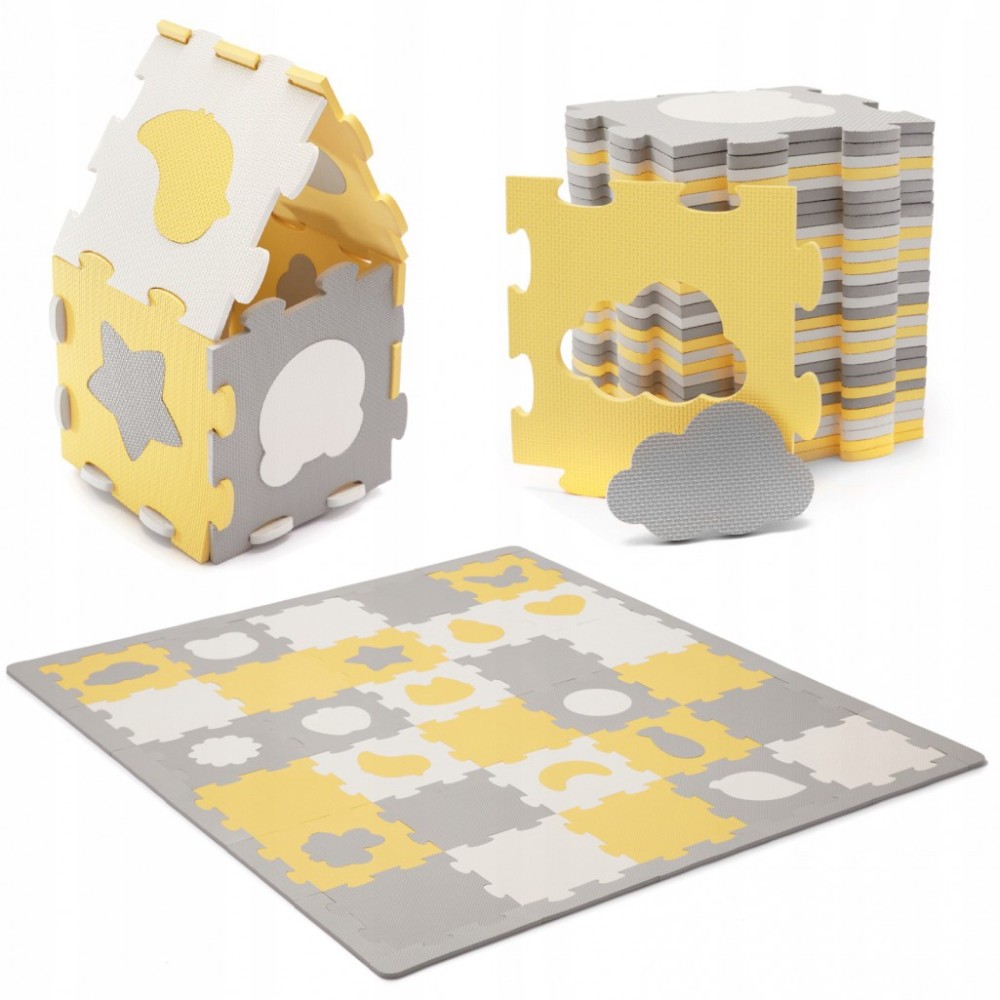 Mata piankowa Kinderkraft Luno Shapes Yellow