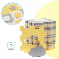 Mata piankowa Kinderkraft Luno Shapes Yellow