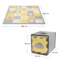 Mata piankowa Kinderkraft Luno Shapes Yellow