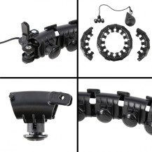 Hula Hop z wypustkami i obciążnikiem HMS HHW01 Black