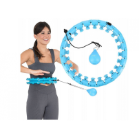 Hula Hop z wypustkami i obciążnikiem HMS HHW01 Blue