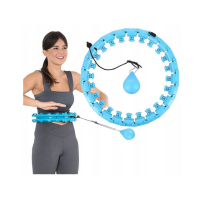 Hula Hop z wypustkami i obciążnikiem HMS HHW01 Blue