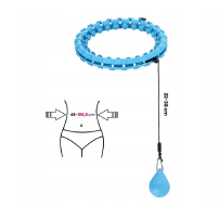Hula Hop z wypustkami i obciążnikiem HMS HHW01 Blue