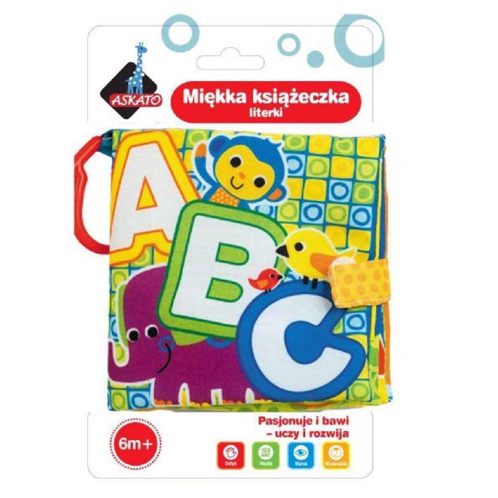 Askato miękka książeczka literki i cyferki 101392