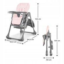 Krzesełko do karmienia Kinderkraft Tastee Rose