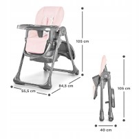 Krzesełko do karmienia Kinderkraft Tastee Rose