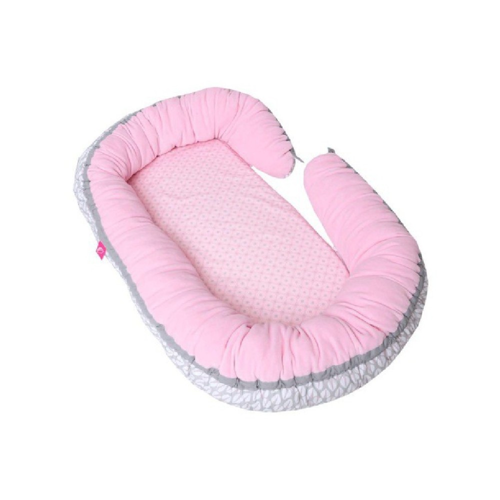 Motherhood gniazdo niemowlęce + kojec junior 2w1 drzewka różowe 054/150