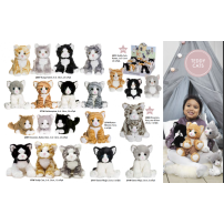 Teddykompaniet Pluszak Teddy Cats, 3 rodzaje, 23cm