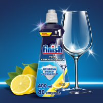 Finish Płyn nabłyszczający do zmywarki cytrynowy 400 ml