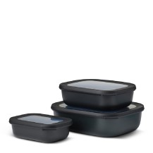 Zestaw 3 misek Mepal Cirqula Black (500 ml, 1000 ml, 2000 ml)