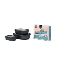 Zestaw 3 misek Mepal Cirqula Black (500 ml, 1000 ml, 2000 ml)