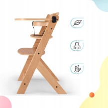 Krzesełko do karmienia Kinderkraft Enock czarne