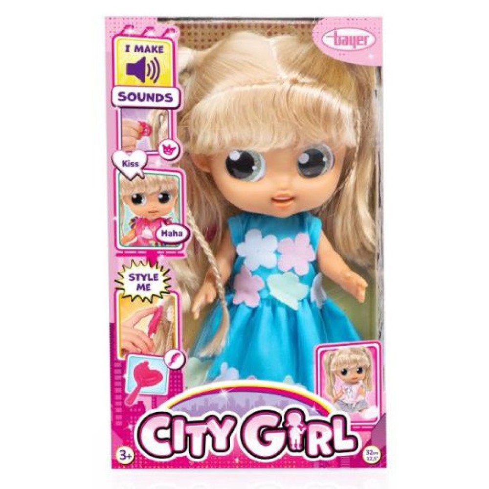 Bayer Lalka City Girl 31cm z dźwiękiem 93221AE