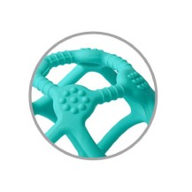 BabyOno Gryzak silikonowy ORTHO zielony