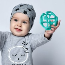 BabyOno Gryzak silikonowy ORTHO zielony