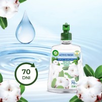 Automatyczny odświeżacz powietrza z wkładem Air Wick ACTIVE FRESH kwiat bawełny 228 ml